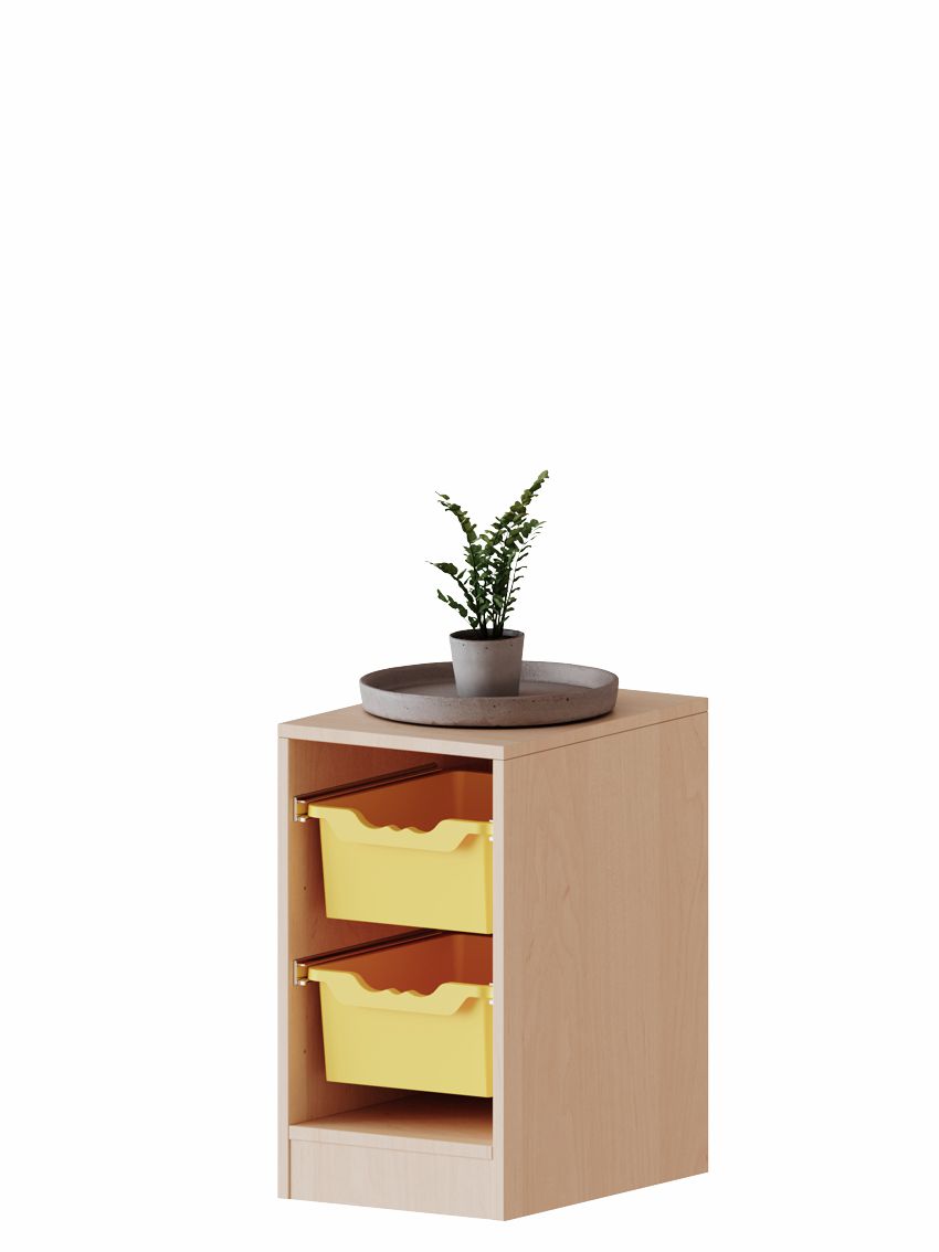ErgoTray Regal einreihig 1,5 OH, 2 Boxen L